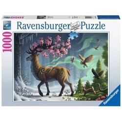 Ravensburger Puzzle 1000 Teile Ravensburger Puzzle Der Hirsch als Frühlingsbote 17385, 1000 Puzzleteile