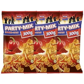 CHIPS XOX Partymix Paprika Style Kartoffel Weizen Snack 300g 3er Pack