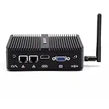 BASOARO Industrie PC, Mini PC Lüfterlos, Celeron J4125, 8GB RAM 128GB SSD, Gigabit Ethernet, HD VGA Dual Display, 2 RS232 COM Port, Dual Band WiFi, BT, Mini PC Win 10