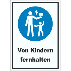 Von Kindern fernhalten Aufkleber A2 (420x594mm)
