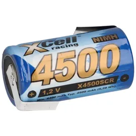 XCell 10x XCell Racing Einzelzelle Ni-MH 4500mAh 1,2V Sub C X4500SCR mit Z- Lötfahne
