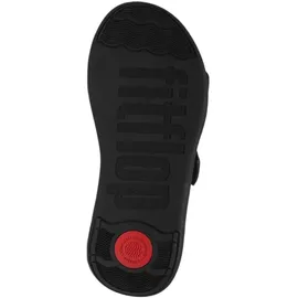 FitFlop F-MODE GO ADJUSTABLE TWO-BAR BUCKLE SLIDES Schwarz 40