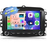 2G+64G CAMECHO Android 13 Autoradio für FIAT 500L 2013-2018 mit Navi Wireless Carplay Android Auto,7 Zoll Doppel Din Autoradio mit Bluetooth RDS EQ WiFi