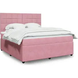 vidaXL Boxspringbett 180 x 200 cm Rosa