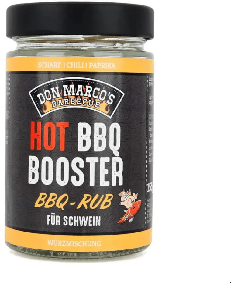 Don Marco's BBQ Booster Rub, 155g Glas