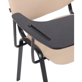 CLP Stuhl Ken mit Klapptisch Stoff creme