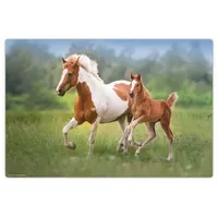 cover-your-desk.de Schreibtischunterlage für Kinder - Pferde Mama mit Fohlen - 60x40 cm - Gr.: onesize