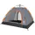 vidaXL Kuppelzelt 5 Personen Grau/Orange