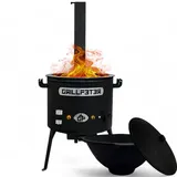 Grillpeter Utschak Asamat mit Kazan aus Gusseisen 16L