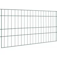 Teichzaun Set 5 Pcs Grün 100 X 50 Cm Stahl