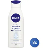 NIVEA Express Feuchtigkeitsspendende Körpercreme, 250 ml