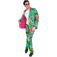 W WIDMANN MILANO Party Fashion - Party Anzug Herren, Set mit Jackett und Hose, 80er Jahre Kostüm für Karneval und Festival