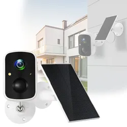 Autarke Solar WiFi Überwachungskamera: Full-HD, Nachtsicht, IP65, Bewegungsmelder, Security Premium App für weltweiten Zugriff & 2 Wege Audio