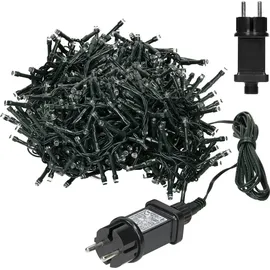ECD Germany Lichtervorhang LED 12 m Warmweiß