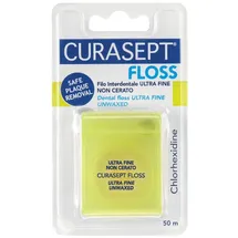 Curasept Zahnseide ungewachst ultrafein mit CHX 50 m