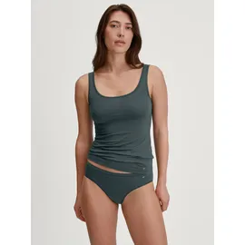 CALIDA Shirttop Natural Comfort elastisch, pillingarm, weich, Single Jersey Qualität, atmungsaktiv grün XXS (32/34)