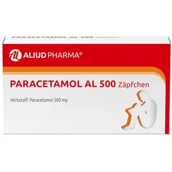Paracetamol AL 500 Zäpfchen bei akuten Schmerzen und Fieber