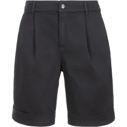 Chinoshorts BOSS ORANGE "C_Taggie1-D", Damen, Gr. 36, N-Gr, blau (dunkelblau 404), Web, Obermaterial: 98% Baumwolle, 2% Elasthan, unifarben, Basic, regular fit, Hosen, mit BOSS Schriftzug