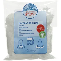 Kunstschnee - Beutel - recycelter Kunststoff - 100g - grob - weiß
