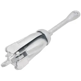 vidaXL Klappanker Silbern 3,2 kg Temperguss