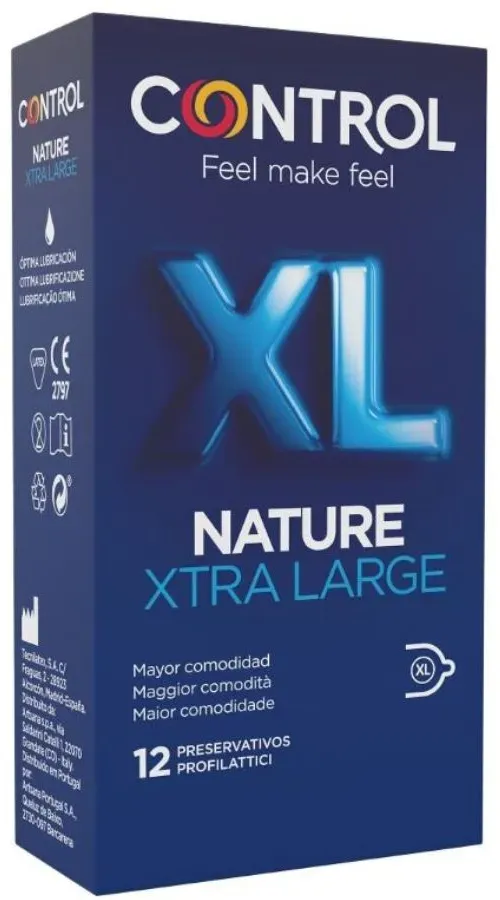CONTROL - ADAPTA NATURE XL CONDOMS 12 UNITS