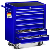 Masko MASKO® Werkstattwagen - 5 / 7 Schubladen, Abschließbar Massives Metall Mobiler Werkzeug-Wagen ohne Werkzeug Profi Werkstatt-Wagen unbestückt Rollwagen zur Werkzeugaufbewahrung mit Schloss