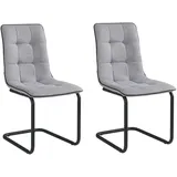 Home4You 2er Set, Hellgrau - Schwarz matt - - - 2er Set