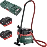 Metabo AS 36 18 L 20 PC Akku Nass Trocken Sauger 36 V ( 2x 18 V ) 20 L + 2x LiHD Akku 8,0 Ah + Doppelladegerät