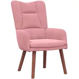 vidaXL Relaxsessel Rosa Samt 63 x 67 x 94 cm Rosa