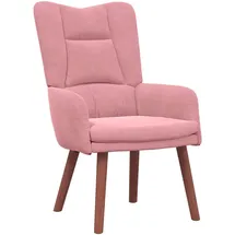 vidaXL Relaxsessel Rosa Samt 63 x 67 x 94 cm Rosa