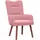 vidaXL Relaxsessel Rosa Samt 63 x 67 x 94 cm Rosa
