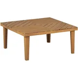 Beliani Beistelltisch 70 x 70 x 33 cm Hellbraun