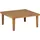 Beliani Beistelltisch 70 x 70 x 33 cm Hellbraun
