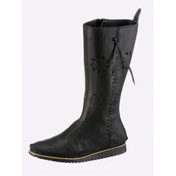 Stiefel ANDREA CONTI, Damen, Gr. 41, schwarz, Leder, Glattleder, Glattleder, modisch, Schuhe