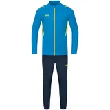 Jako Damen Trainingsanzug Polyester Challenge JAKO blau/neongelb 34