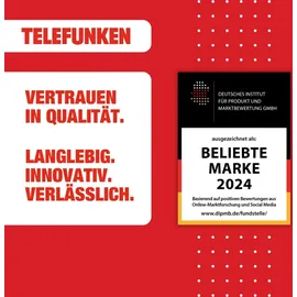 Telefunken GEV6012D Einbau-Geschirrspüler (vollintegrierbar, 598 mm breit)