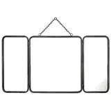 vente-unique Wandspiegel 60 x 112 cm Grau/Silber