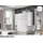 meblini Schrankbett Bed Concept - Wandbett mit Lattenrost - Klappbett mit Schrank - Wandklappbett - Murphy Bed - Bettschrank - BC-13-180x200cm Vertikal - Weiß Hochglanz, Holzwerkstoff, 7-Zonen, Rechteckig, 180x200 cm, Schlafzimmer, Betten, Klappbetten