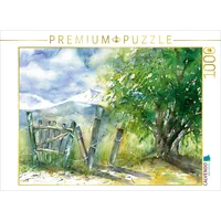 Calvendo Puzzle Baum und Zaun 1000 Teile Puzzle quer