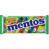 Mentos Kaubonbons, Discovery, Optimal-saure Frucht-Bonbons mit 14 Flavours, 3 Rollen, vegan
