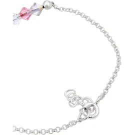 Elli Beads Armband Kinder Rosa mit Kristallen 925 Sterling Silber