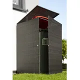 Merxx Mülltonnenbox 66 x 64 x 109 cm braun