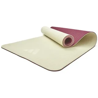 adidas Doppelseitige Yoga-Matte - 6mm - Grau / Wild Pink