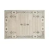 THEKO Royal Berber Wollteppich 70 x 140 cm beige