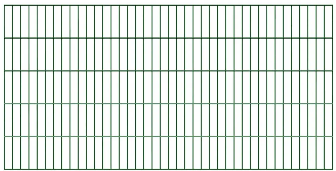 Alberts Doppelstabmatte, 2 m lang, Drahtstärke 6|5|6, 80-180 cm hoch, diverse Farben, Gittermatte