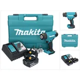 Makita DHG 181 RTK Akku Heißluftgebläse 18 V 150 - 550°C + 2x Akku 5,0 Ah + Ladegerät + Koffer