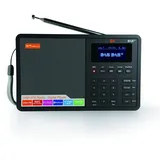 Tragbares DAB Radio,Bluetooth Radio,Küchenradio mit Kabel oder Radio Batteriebetriebenes Radio, Farbdisplay Digitalradio DAB Radio mit DAB+/UKW/FM,Audiowiedergabe, Uhrzeit/Alarm, Farbdisplay