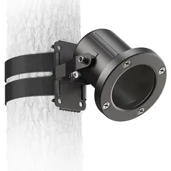 ledscom.de Gartenstrahler MIBU mit Gurtbefestigung für außen, Stecker, schwarz, GU10 Fassung