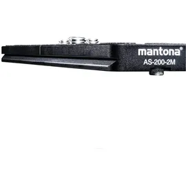 Mantona AS-200-2M Schnellwechselplatte Schnellwechselplatte Außengewinde=1/4\ 38