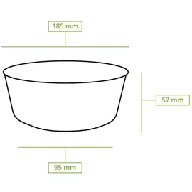 Greenbox - Palmblatt Schalen Palmware® 750 ml, rund, 25 St.